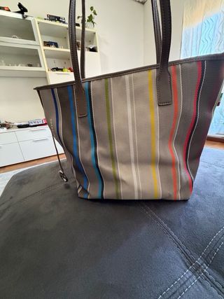 Borsa a tracolla a righe