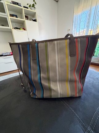 Borsa a tracolla a righe