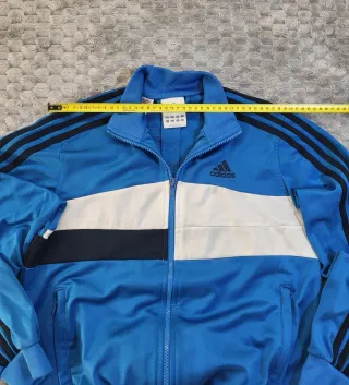 Chaqueta Adidas Vintage Y2K Azul y Blanca Talla XS