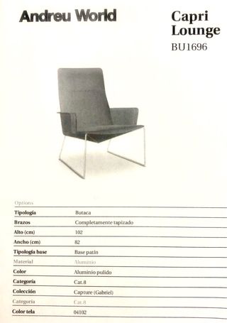 Butaca diseño Andreu World