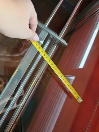 Mesa escritorio cristal y metal