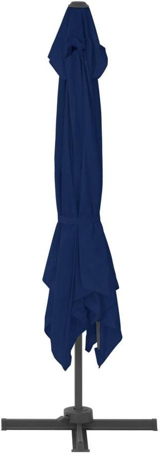 vidaXL Sombrilla voladiza con Poste de Aluminio Az