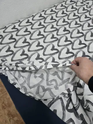 Ropa de cama matrimonio gris y blanco