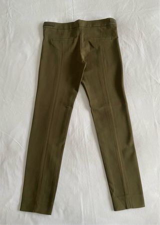 Pantalones Massimo Dutti Verde Caqui