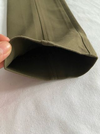 Pantalones Massimo Dutti Verde Caqui