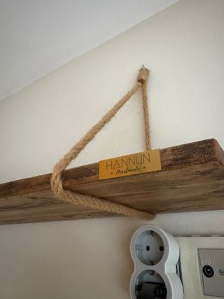 Estantería Hannun Merel madera y yute