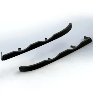 2x Moldura Inferior Faro BMW E46 berlina 4 Puertas