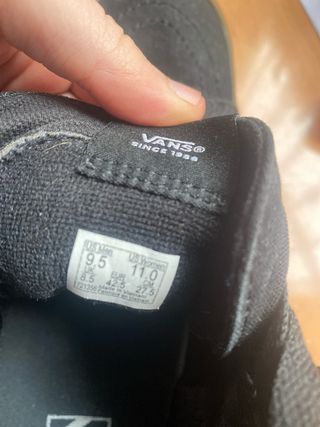 Zapatillas Vans Sk8 Hi Negras Talla 42.5