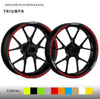 Pegatinas llantas Triumph