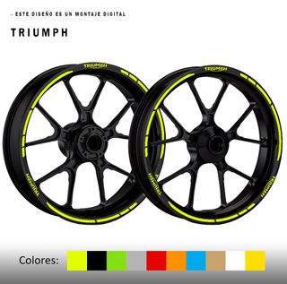 Pegatinas llantas Triumph