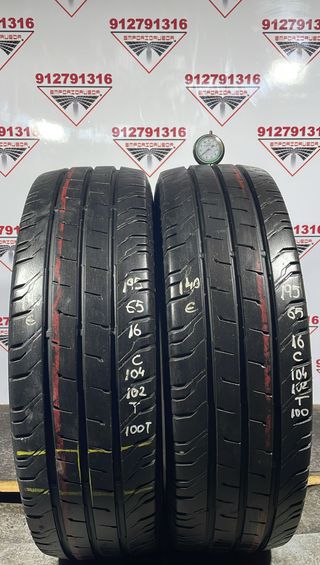 195 65 16C T CONTINENTAL RUEDA AL 90% VIDA UTIL