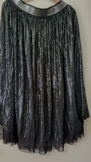 Vestito e gonna da donna lurex