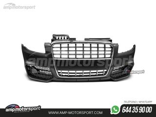 PARAGOLPES DELANTERO PARA AUDI A4 B7 LOOK S4 CROMO CON PDC/SRA