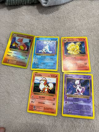 Lote 5 Cartas Pokémon: Charmeleon, Seel, Ninetales