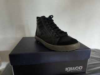 Stivaletto sportivo in pelle IGI&CO