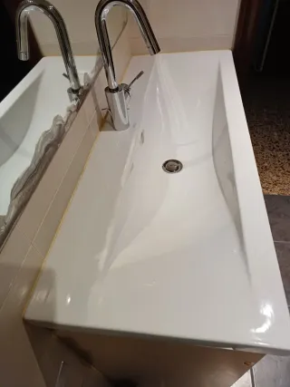 Lavabo Althea Claver 39x100cm Blanco