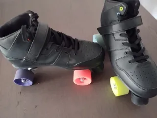 Patines Oxelo 4 Ruedas Negros