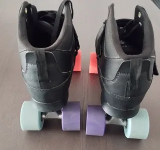 Patines Oxelo 4 Ruedas Negros