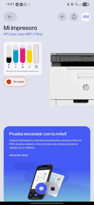 Stampante HP Color Laser MFP 178nw