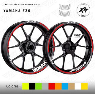 Pegatinas llantas Yamaha FZ6