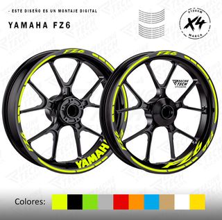 Pegatinas llantas Yamaha FZ6