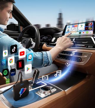 TIMEKNOW CarPlay Adaptador Inalámbrico para BMW Ca