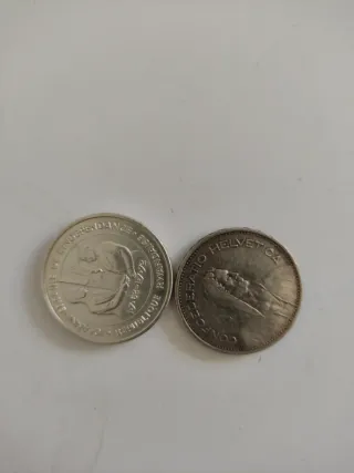 Hermosas monedas de plata