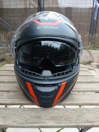 Casco Moto CGM Negro/rojo Talla M