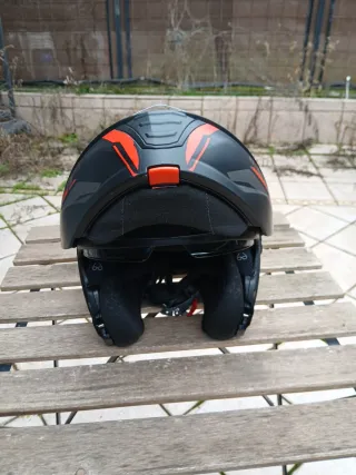 Casco Moto CGM Negro/rojo Talla M