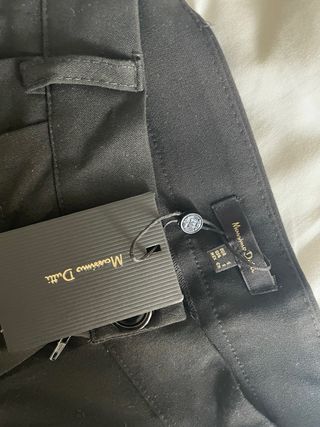 Pantalón Massimo Dutti Pierna Ancha Negro