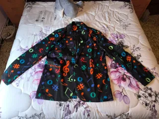 Traje Disfraz Carnaval Notas Musicales