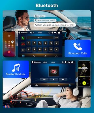 - Podofo Radio Coche 2 DIN con Pantalla 7'' Mirr