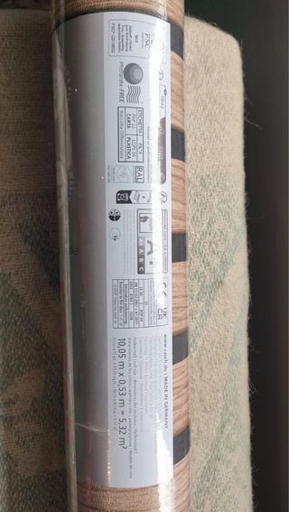 2 rollos de papel pintado efecto palillería