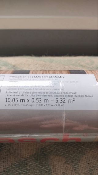 2 rollos de papel pintado efecto palillería