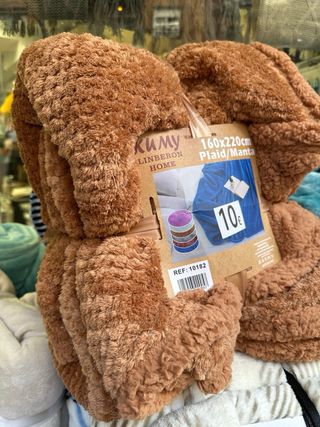 Manta lisa 220x240cm cama grande sofa