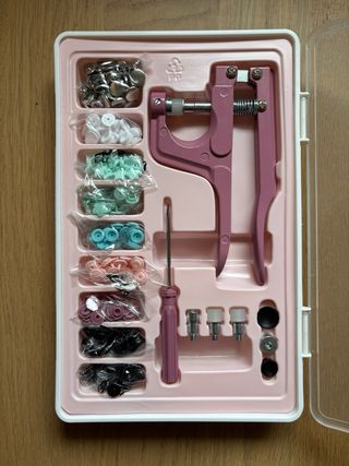 Kit Máquina Plástico Botones Broches