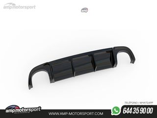 DIFUSOR TRASERO AUDI RS4 B7 2006-2008 NEGRO BRILLO