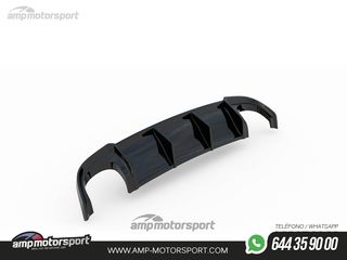 DIFUSOR TRASERO AUDI RS4 B7 2006-2008 NEGRO BRILLO