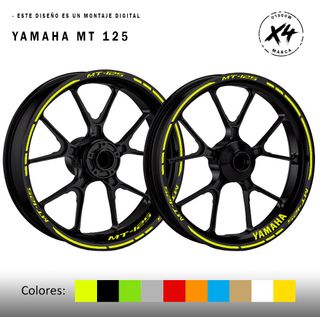 Pegatinas llantas Yamaha MT125