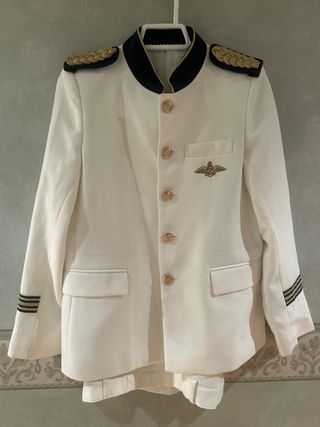 Traje comunión niño talla 10 blanco