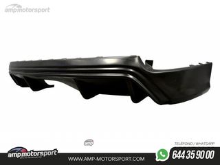 DIFUSOR TRASERO FORD FOCUS MK3 2015-2018 NEGRO ABS