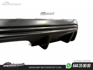 DIFUSOR TRASERO FORD FOCUS MK3 2015-2018 NEGRO ABS
