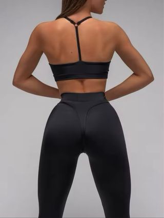 Leggings deportivos negros cintura alta