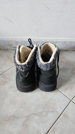 Stivali invernali Uomo neri con fodera pelliccia