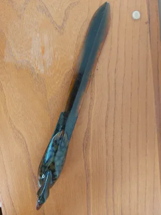 Abrecartas vintage pato madera