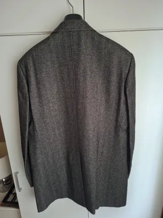 Abrigo Caramelo Marrón y Gris