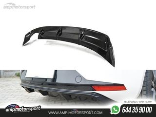 DIFUSOR TRASERO SEAT LEON 5F 2012-2016 NEGRO MATE