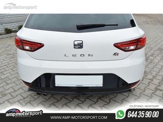 DIFUSOR TRASERO SEAT LEON 5F 2012-2016 NEGRO MATE