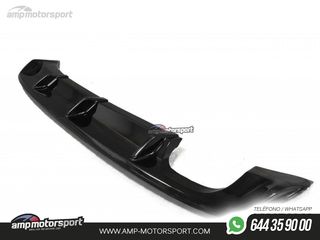 DIFUSOR TRASERO SEAT LEON 5F 2012-2016 NEGRO MATE