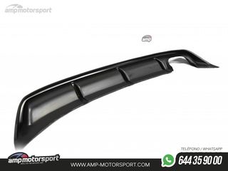 DIFUSOR TRASERO SEAT LEON 5F 2012-2016 NEGRO MATE